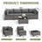 5 Piece Rattan Sectional Seating Group with Cushions-1410508492