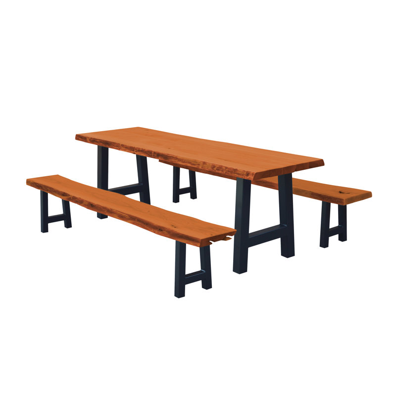 Table Ridgemont 6 pi. Avec 2 bancs, Cèdre, L 44 po x l 26 po x H 30 po