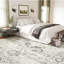 Tapis lavable antidérapant rétro pour la chambre à coucher (ivoire / gris)-673749779