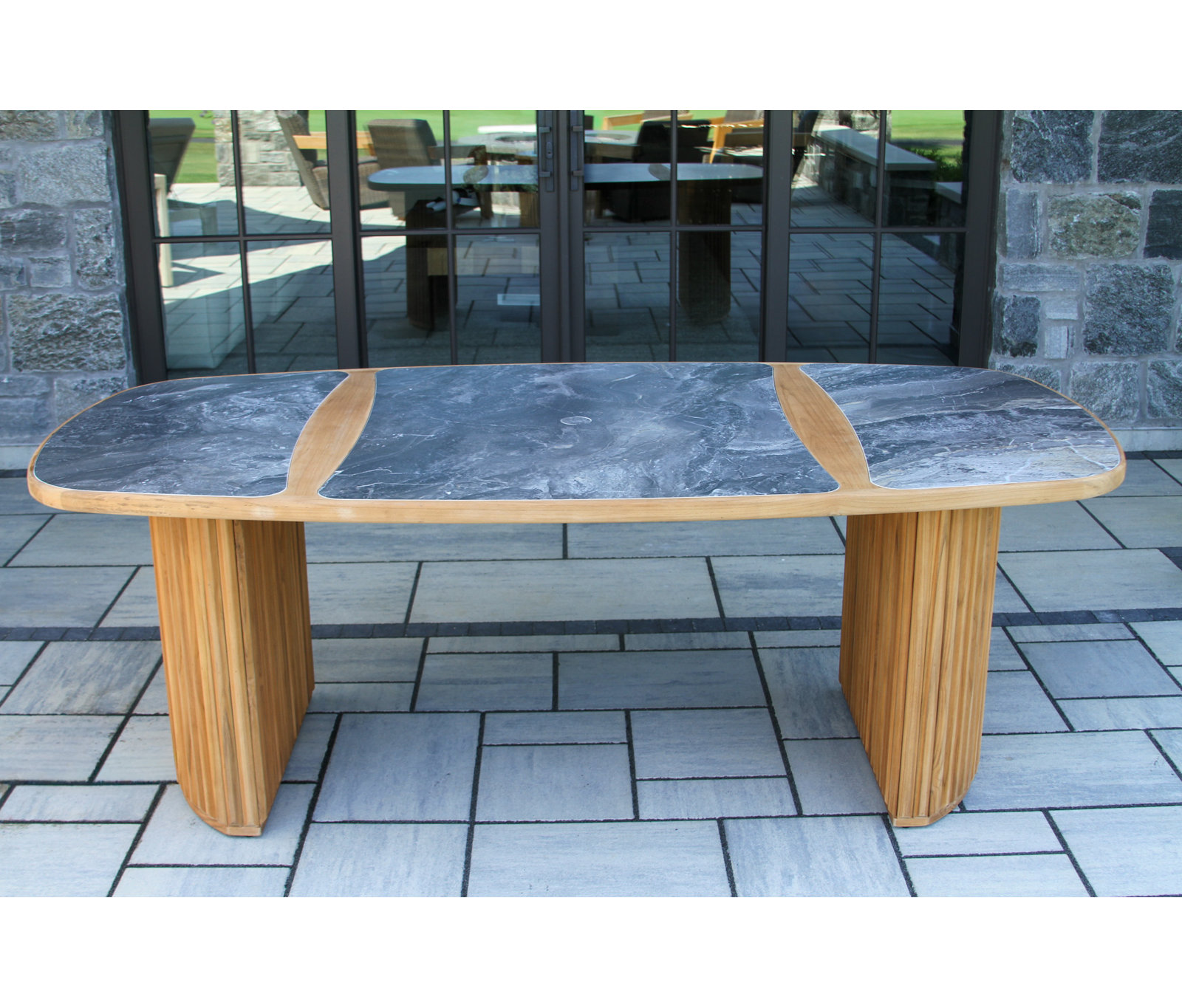 Estate 82" Patio Dining Table, Gray