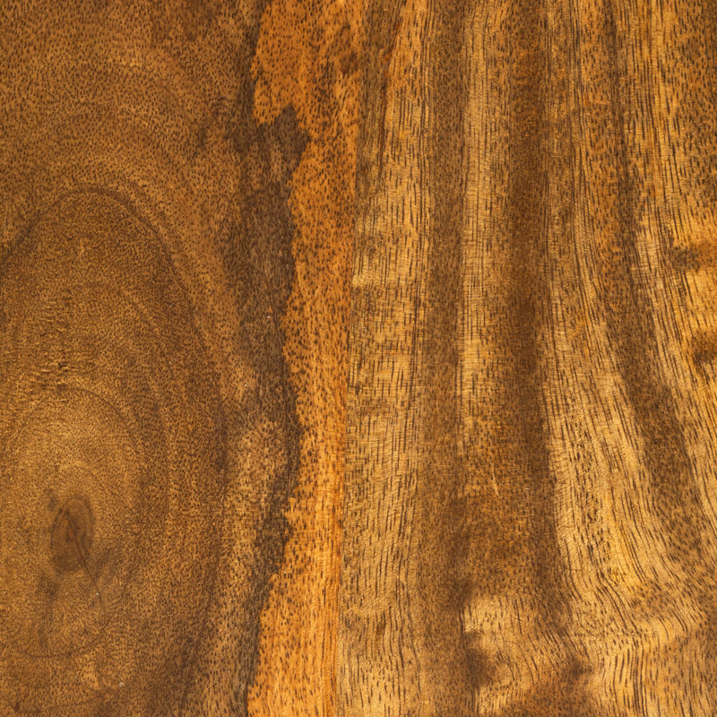 Monaco Modern Waterfall Edge Mango Wood Coffee Table, Natural