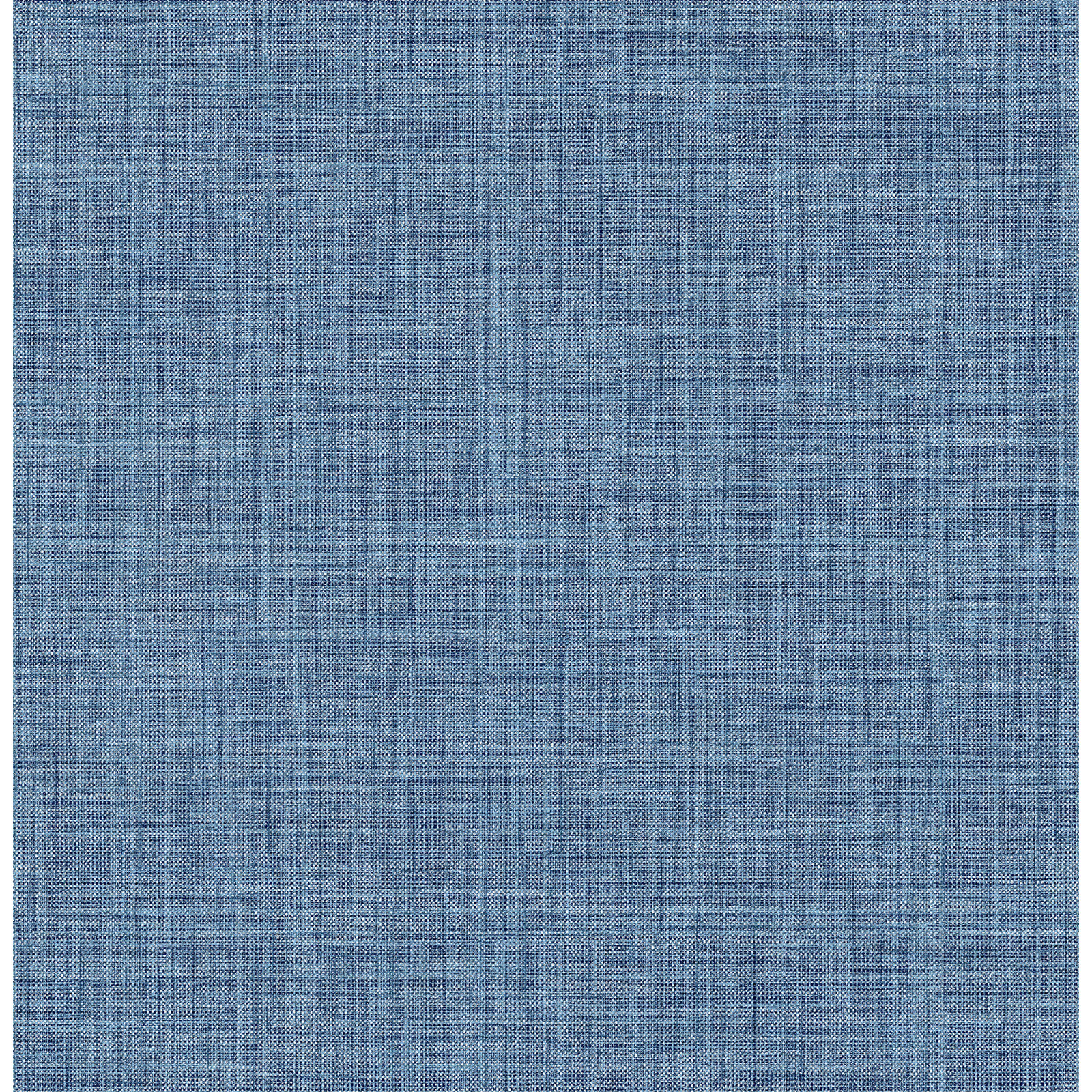 Textured Linen Wallpaper Roll, Blue
