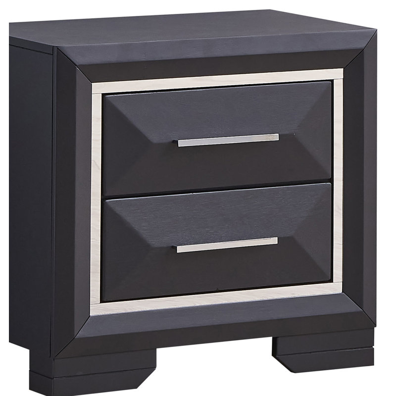 Table de chevet G01600-N, noir