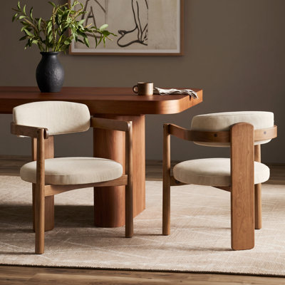 Chaise de salle à manger rembourrée à dossier en T Sequoia