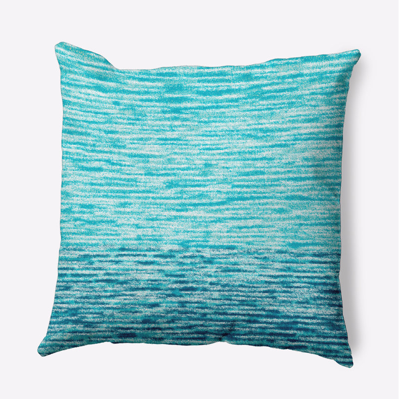 Housse de coussin d'extérieur carré Beach Insert, Turquoise, 20 po x 20 po