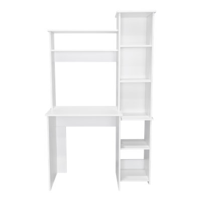 Ebern Designs Versalles Writing Desk, Two Superior Shelves, Bookshelf ...