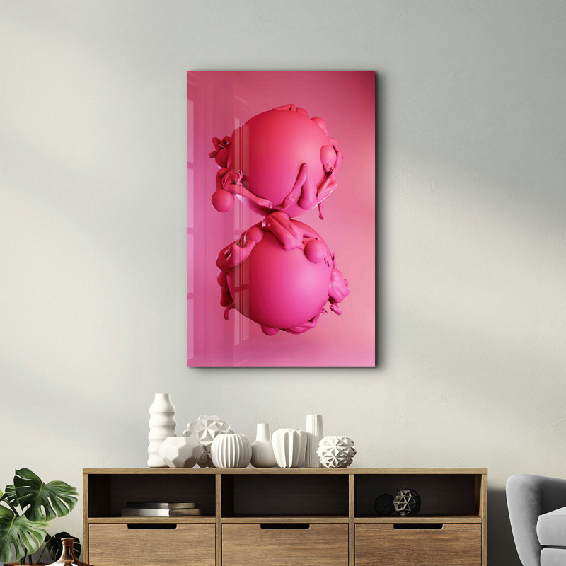 Élégante peinture murale en verre trempé de 13,8 po x 21,7 po | 100% verre trempé, épaisseur: 0,16 pouce | Imprimé UV pour des couleurs éclatantes | Parfait pour la décoration intérieure, le salon et les espaces de bureau