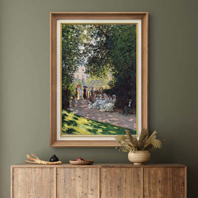 «The Park Monceau» par Claude Monet - peinture sur toile encadrée