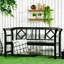 Banc de patio en bois Outsunny