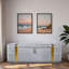 Banc moderne avec repose-pieds rembourré avec compartiment de rangement caché, conception à rabat et bandes décoratives en métal doré-1724120478-1724120465