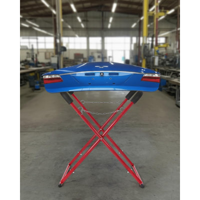 Heavy-Duty Adjustable Folding Workbench Stand for Auto Repair – Powder-Coated Steel Frame, Padded Top, Non-Slip Rubber Feet, Portable & Collapsible, Supports 500 lbs– 4-Pack, 36" x 31" x 41"
