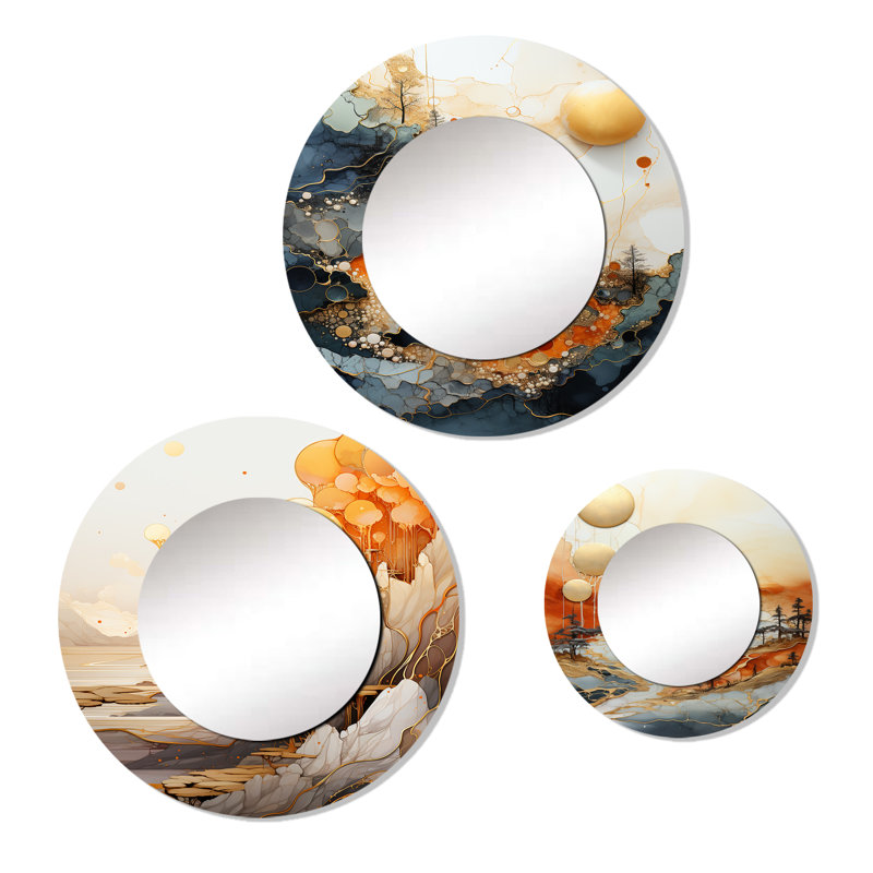 Terri Metal Round Mirror