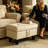 28.5" Rectangular Lift-Top Storage Ottoman Bench, Solid Color Multipurpose Foot Stool-987953372