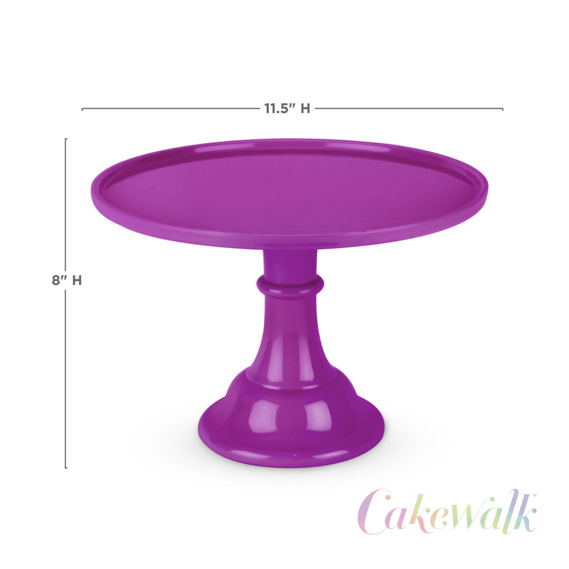 Présentoir à gâteaux en mélamine, Fuchsia