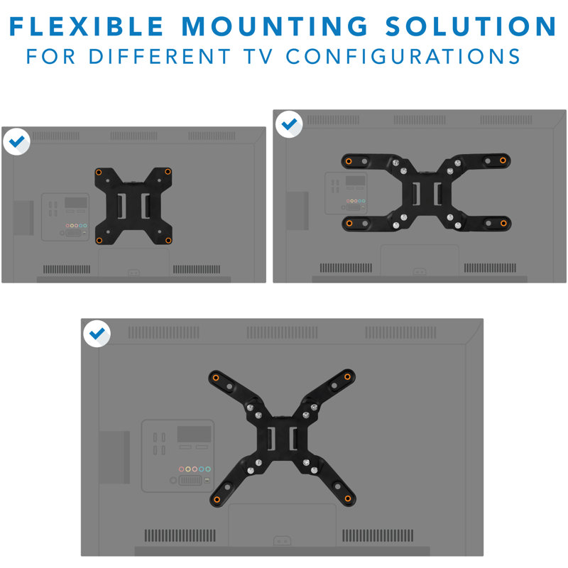 Black Adjustable Single Monitor Desk Mount with Full Motion Arm