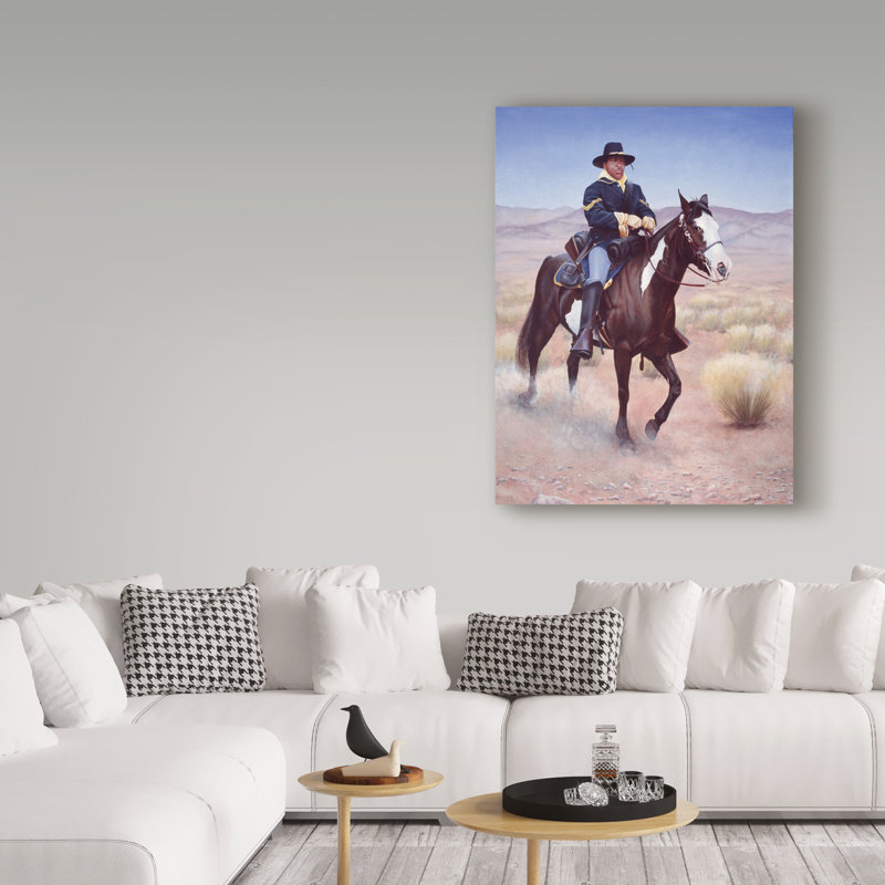 «Soldier» Armstrong, impression sur toile tendue, H 19 po x l 14 po x P 2 po