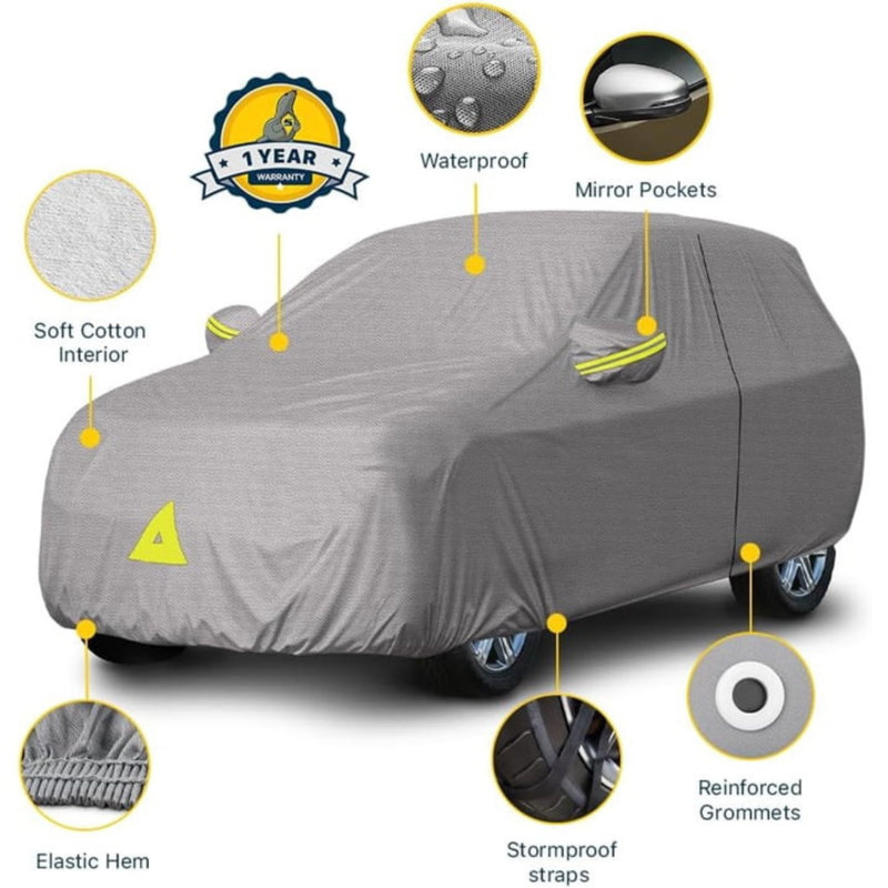 Couvre-lit de suède très résistant, tissu imperméable Peva avec couche de coton, sangles coupe-vent, protection UV, taille universelle