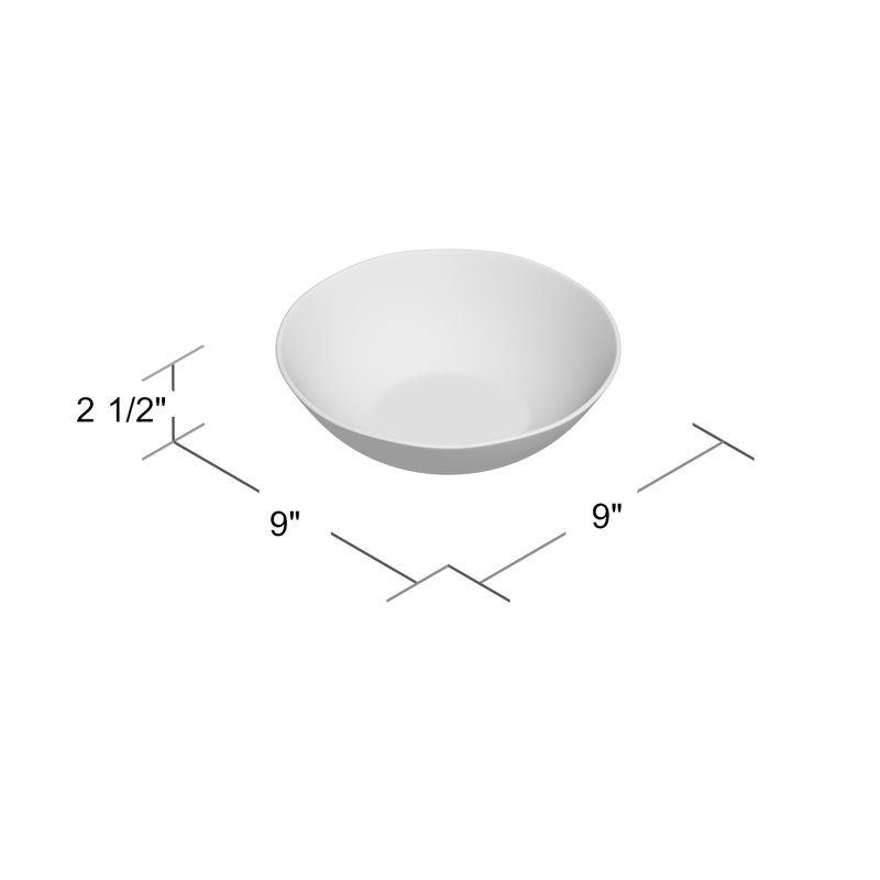 Assiette plate 52 oz. Bol à pâtes biologique