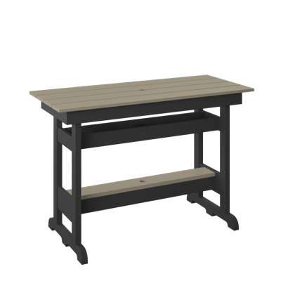  Bar Table. Weatherwood And Black
