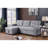 Upholstered Pull Out Sectional Sofa With Chaise-1423282249