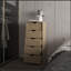 Commode à 5 tiroirs pour chambre de bébé et chambre à coucher Olijato