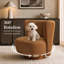 Ensemble de salon moderne 2 pièces, canapé rembourré et fauteuil d'appoint pivotant-641116119