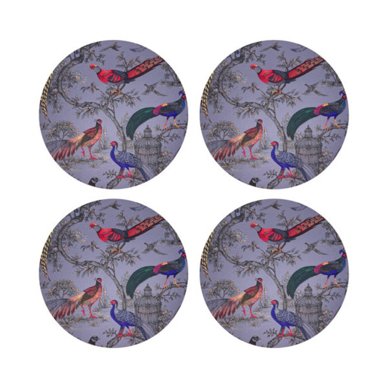 Sauvage 16'' Vinyl Placemat, Silver