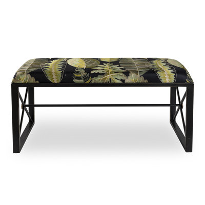 Medallion Upholstered Dining Bench