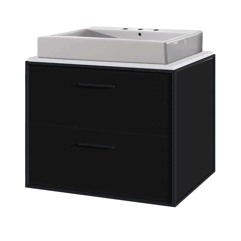 Aquaplane 22'' L Bathroom Sink, 3 Hole - 8" Centers