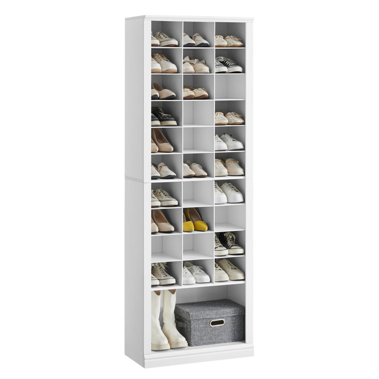 6 Shelves 30 Pair Shoe Storage Cabinet Contemporary Style Perfect Orga <div  class=aod_buynow></div>– Inhomelivings