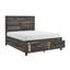 Grand lit plateforme avec rangement au pied 1pc