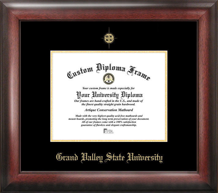 Cadre de diplôme en relief or en relief lakers grand valley state NCAA