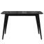 Ensemble de table de salle à manger durable Mid-Century, bois d'hévéa, style moderne pour la maison