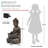29" Large Buddha Water Fountain with LED Lights, Weather-Resistant Indoor Outdoor Zen Freestanding Fountain-10540643