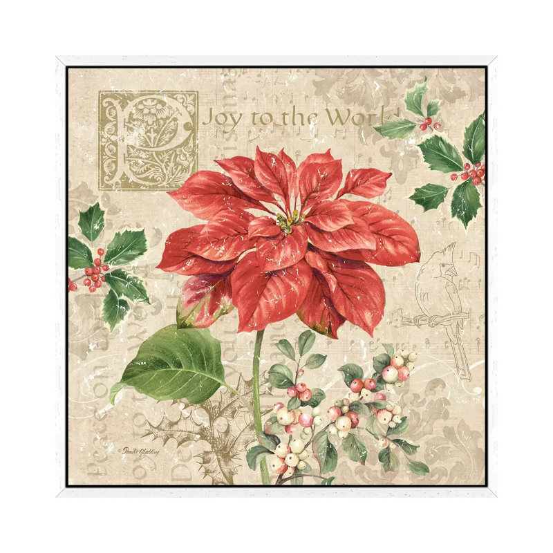 Christmas Trail IV by Pamela Gladding - Print on Canvas, White Framed, 66.04 cm H x 66.04 cm W