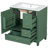 30" Bathroom Vanity With Sink, One Door With Shelf And Three Drawers, Soft Close Door-2098635071