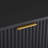 Dumbo 35" Modern Fluted Standard Dresser with 3 Drawers in Black-1756988030