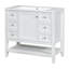 Ensemble de meuble-lavabo 36 po avec lavabo, une armoire et trois tiroirs, bois massif et panneau de fibres à densité moyenne-99926305