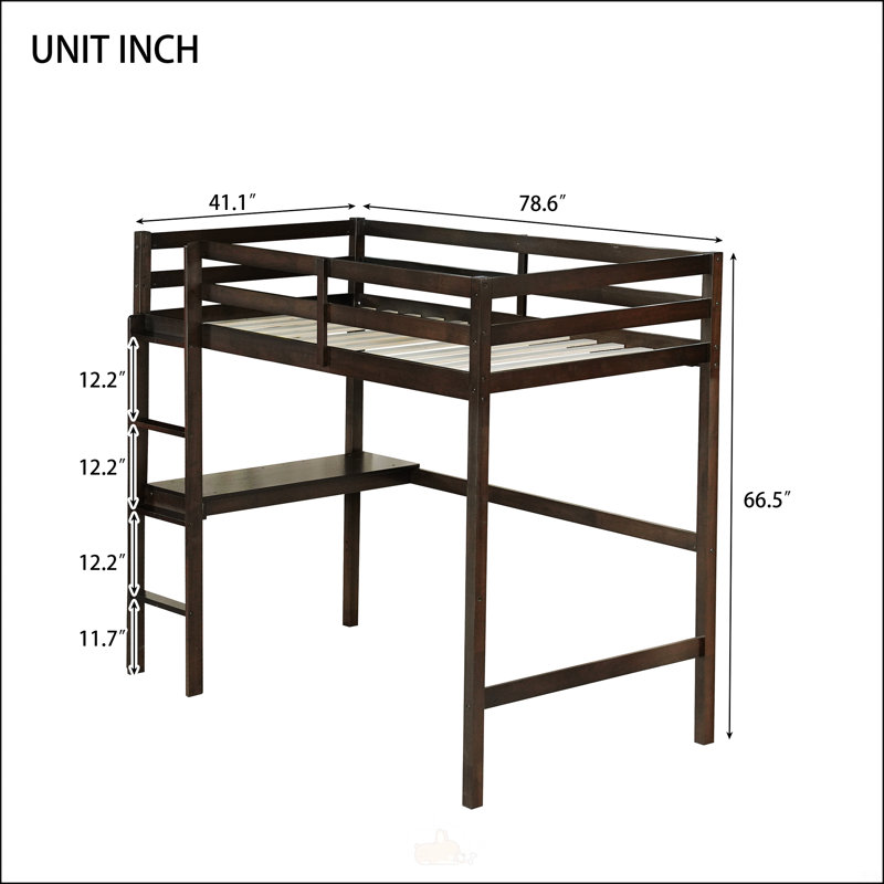 Twin High Loft Bed