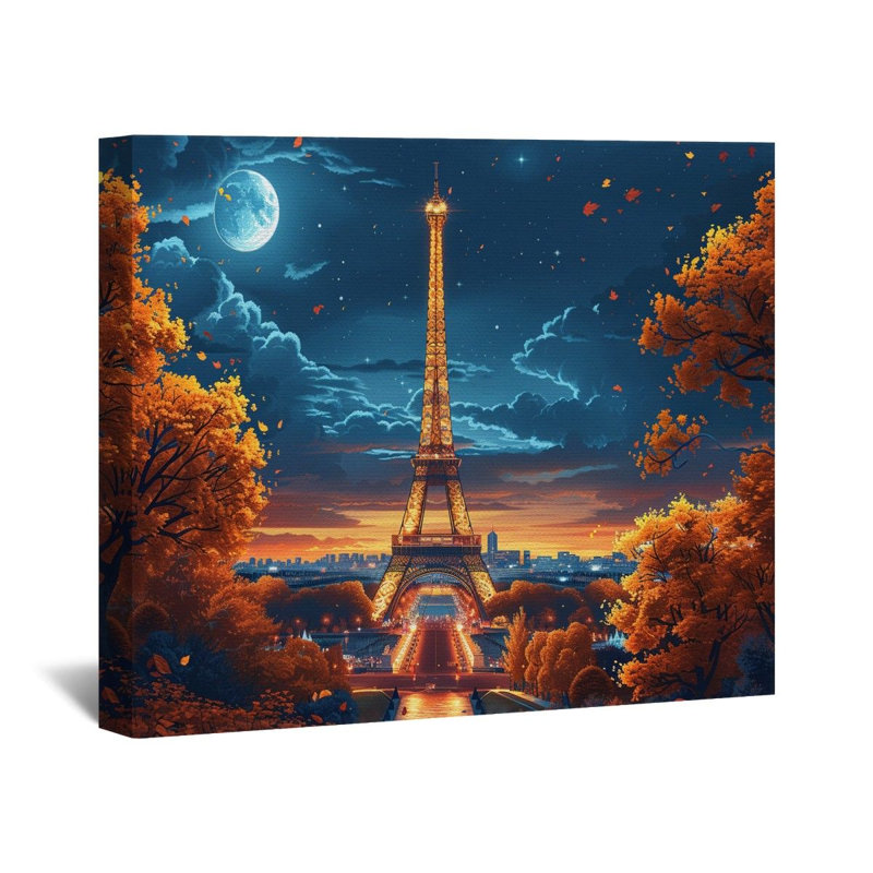 «Landmark» sur toile, H 11 po x l 14 po