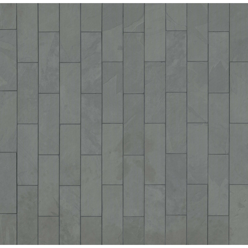 Camden 4 in. x 12 in. Gauged Slate Subway Floor and Wall Tile, Mist