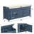 43.5" Entryway Bench with Hidden Shoe Storage and Cushion-2076241971
