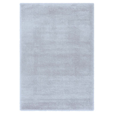 Tapis blanc à poils longs Kiam
