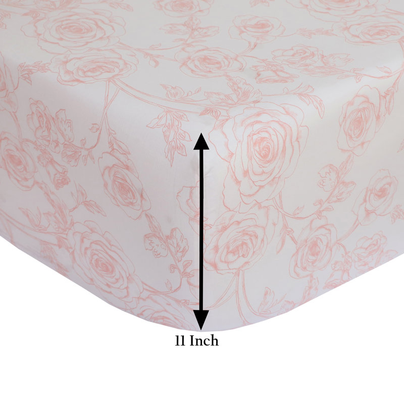 100% Cotton King Size Bed Sheets Set with Deep Pockets, Cozy Percale sheets with Elastic Fitted Sheet 4 Piece Bedding and Pillowcase set, Leopard Brown