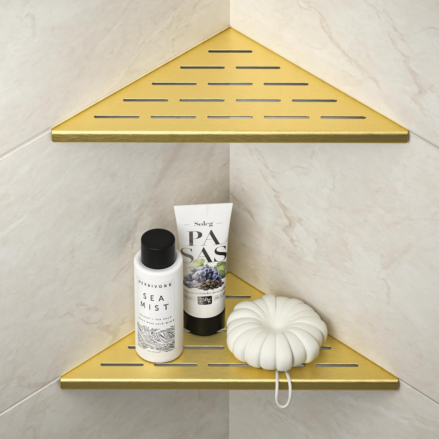 Corner Shower Shelf, 304 Stainless Steel Bathroom Shelf For Tiled Wall, Grout In Shelves  Gold 10 2 Pack 7d0452fe 8741 4d74 97ea 4fe4a6268428.d5279b4f1de68e5fb4b936c1be85bf05 - View #4