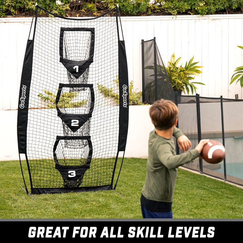 Filet de cible vertical football training, Noir