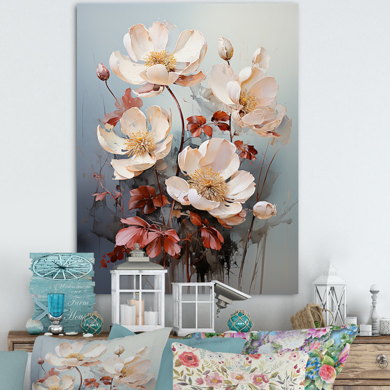 «Affulent Bouquet Of Lotus I» sur toile, H 44 po x l 34 po x P 1,5 po, Toile tendue