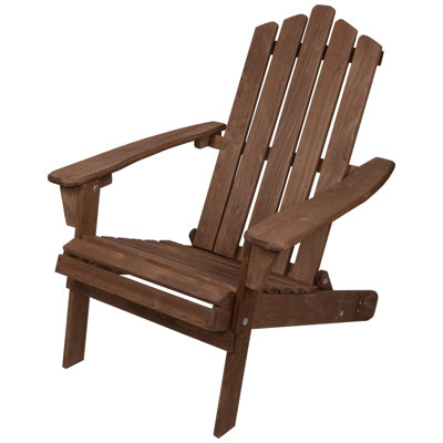 36" Classic Folding Wood Adirondack Chair