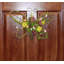 Papillon suspendu 11 "en rotin avec fleurs