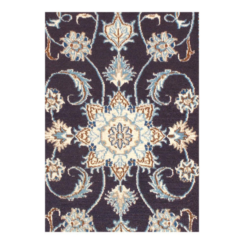 Oriental Area Rug in Navy Blue
